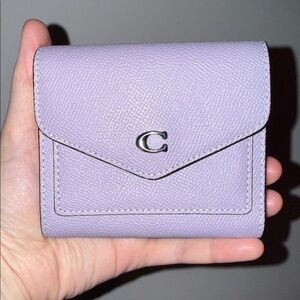 COACH Grained Leather Trifold Envelope Wallet